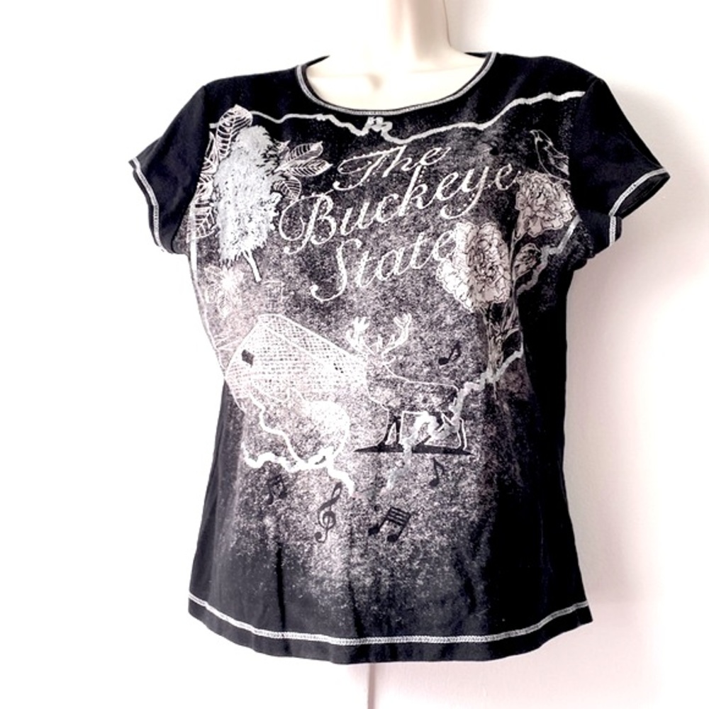 Blue Canyon Clothing Graphic Tee Shirt " The  Buckeye State"  SizeXL